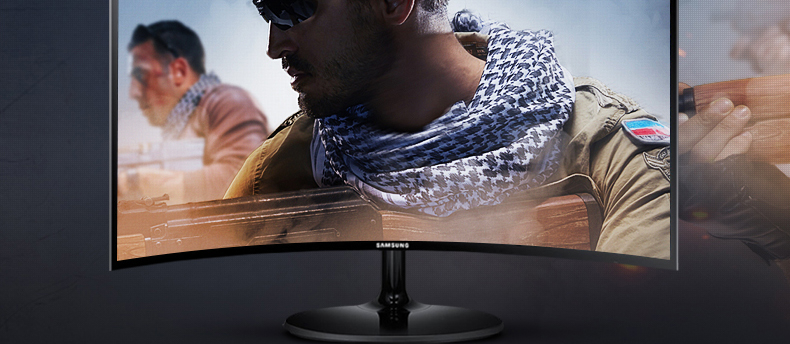 c24f390fhc曲面显示器高清hdmi游戏电竞液晶台式电脑屏幕 品牌:三星